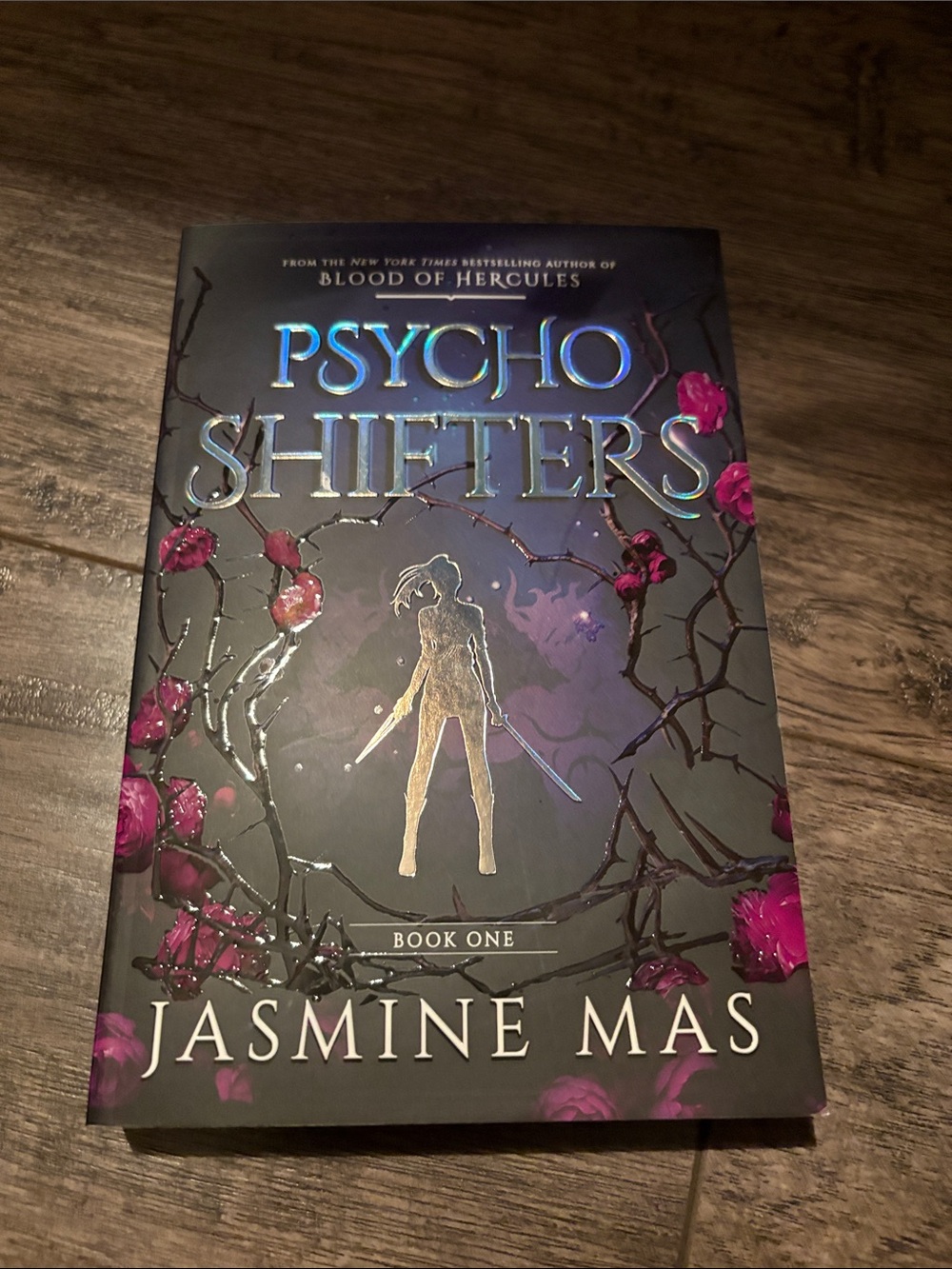 Psycho Shifters Book One by Jasmine Mas - Dark Purple & Pink Cover